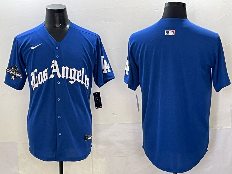 Men Los Angeles Dodgers Blank Blue 2025 Nike MLB Jersey style 0021
